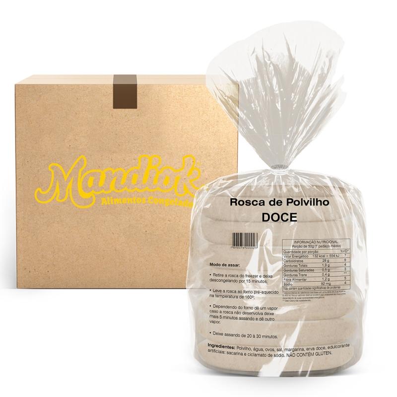 Rosca Doce 250g | Embalagens c/ 10 unidades